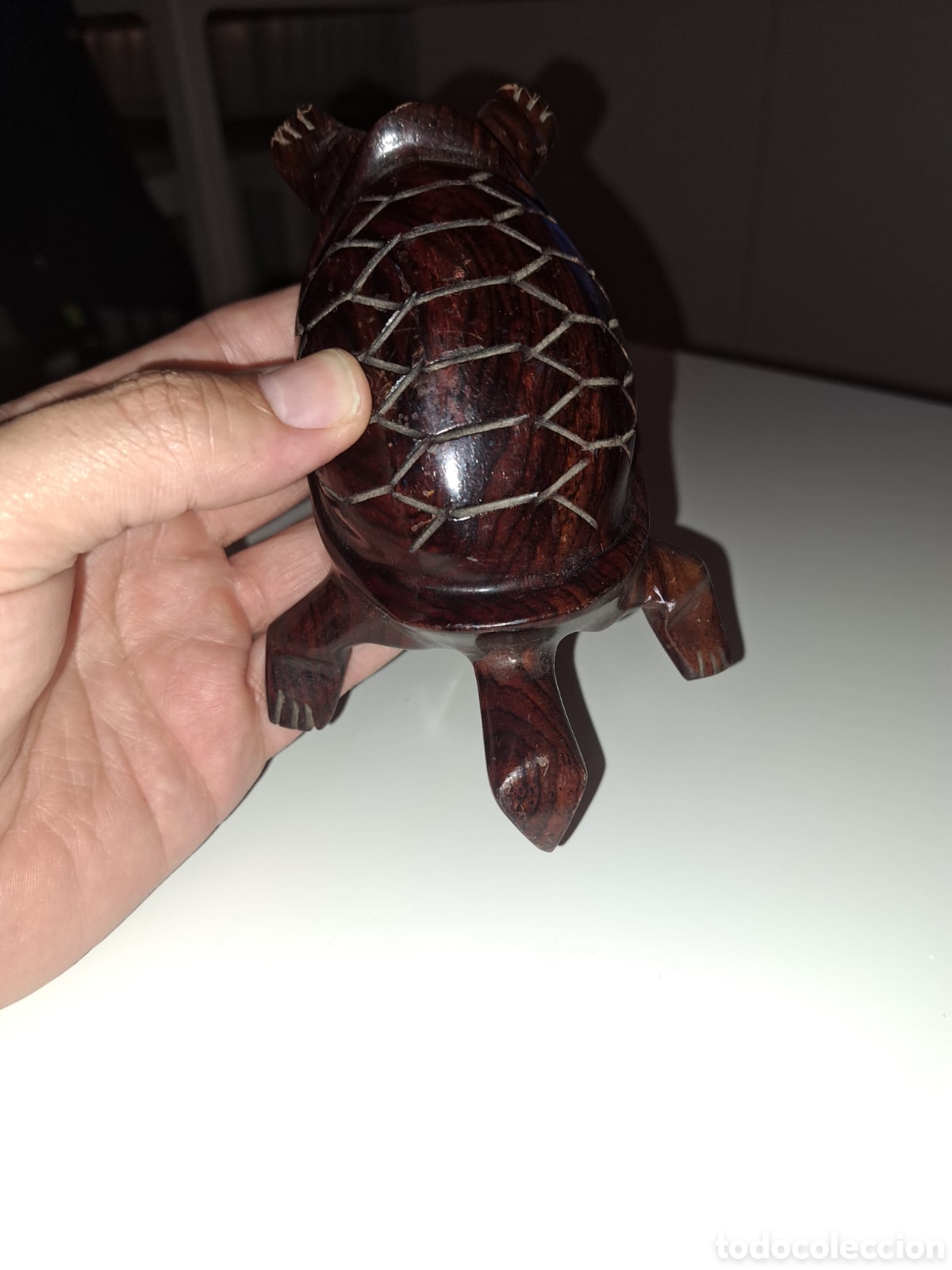 Antig&uuml;edades: Tortuga de madera tallada - Foto 6