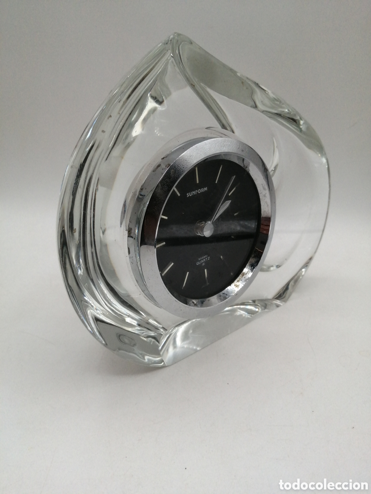 Antig&uuml;edades: Cristal de Murano. Reloj sobremesa - Foto 2
