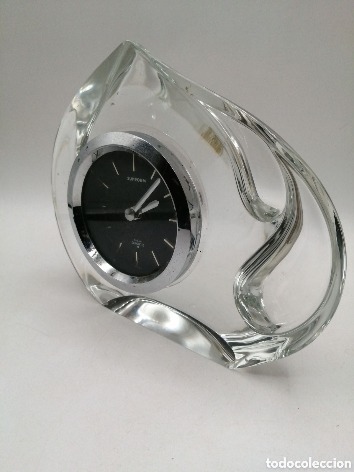 Antig&uuml;edades: Cristal de Murano. Reloj sobremesa - Foto 3