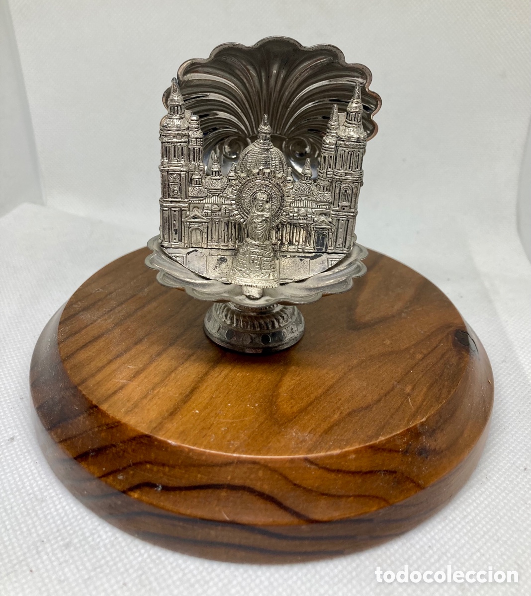Antig&uuml;edades: VIRGEN Y BAS&Iacute;LICA DEL PILAR CON CONCHAS - Foto 2