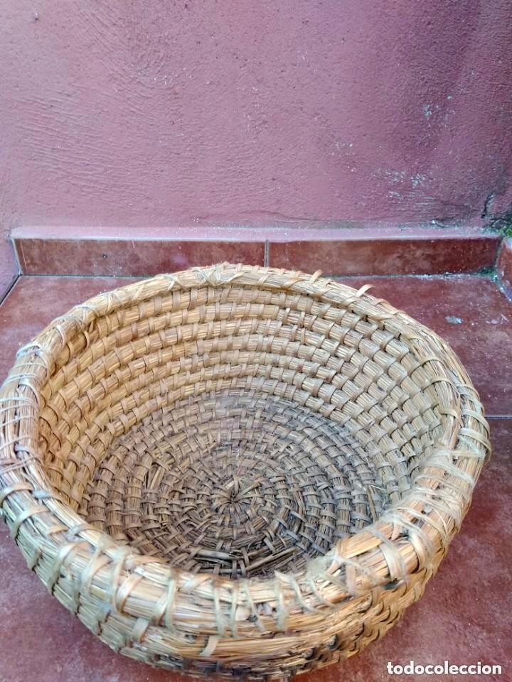 Antig&uuml;edades: CANASTO ESPUERTA DE ESPARTO ANTIGUO - Foto 1