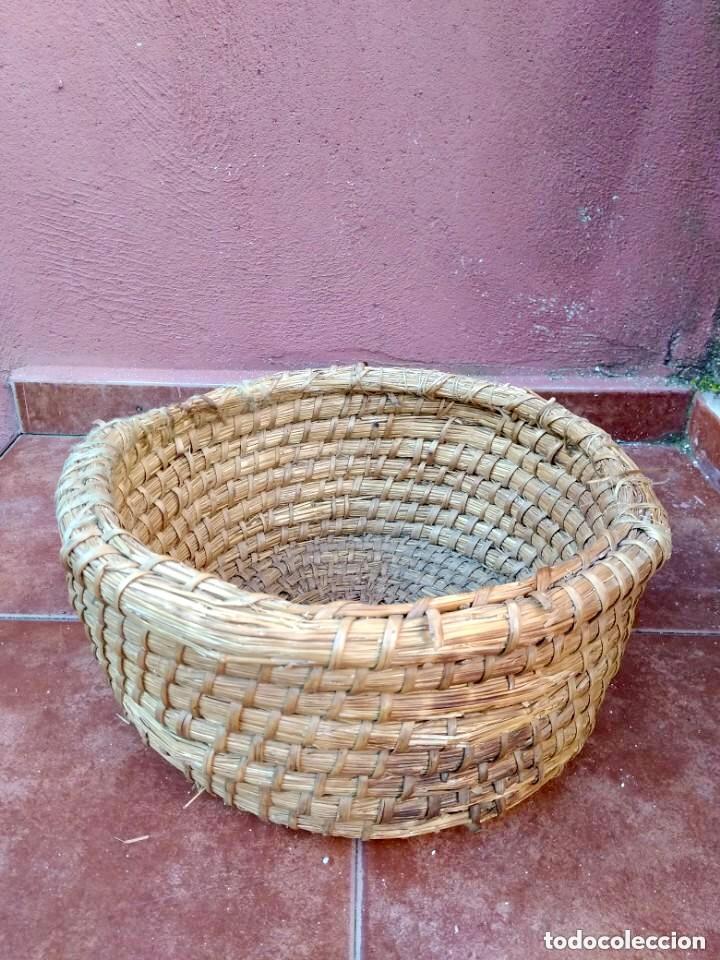 Antig&uuml;edades: CANASTO ESPUERTA DE ESPARTO ANTIGUO - Foto 2