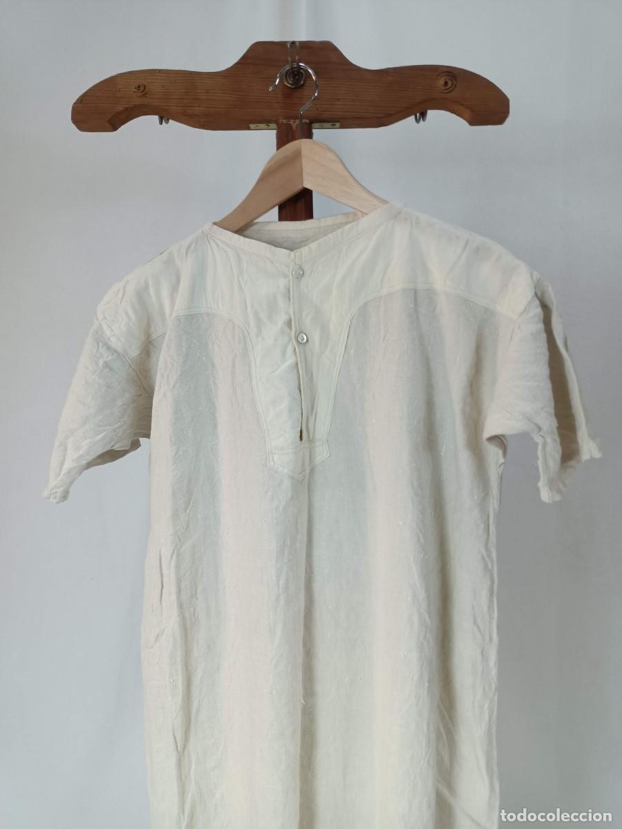 Antig&uuml;edades: Camisa de lienzo antigua - Foto 8