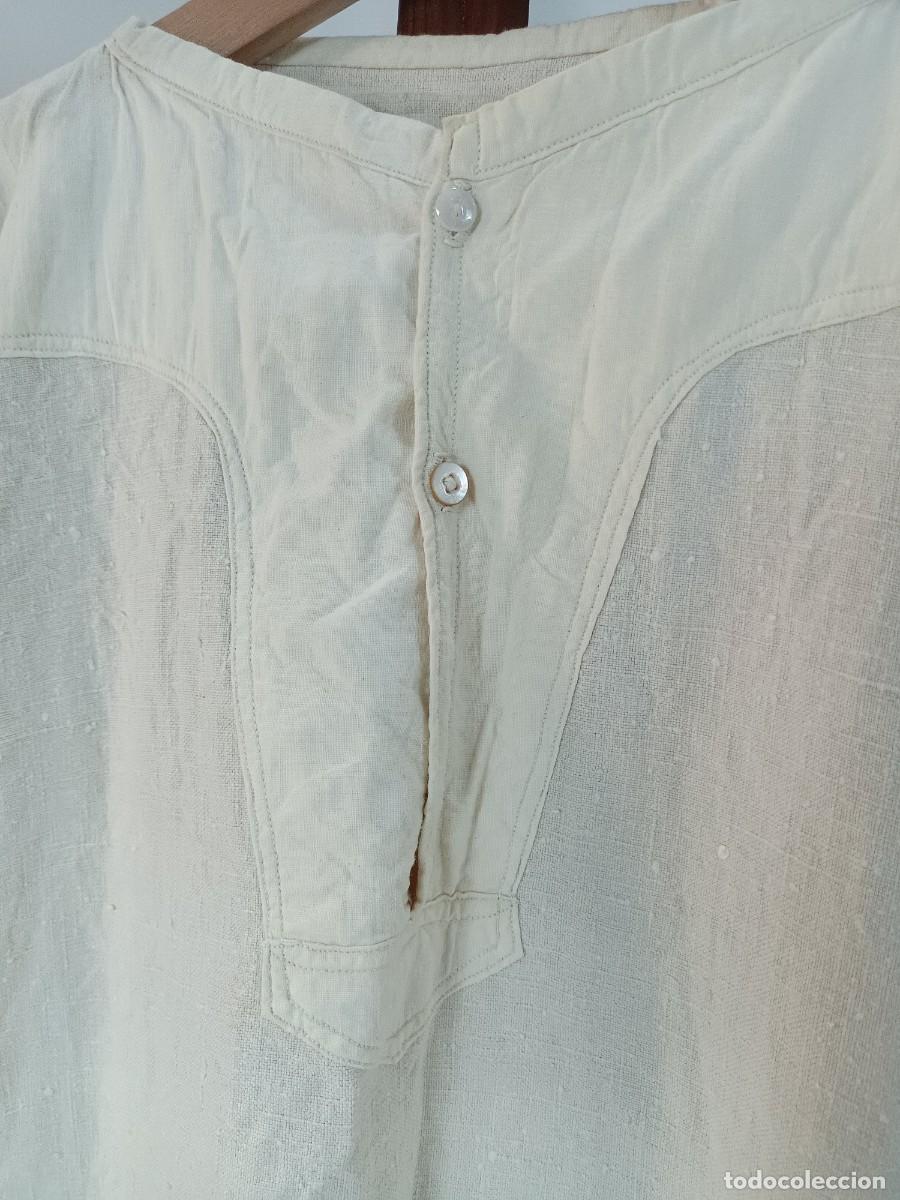 Antig&uuml;edades: Camisa de lienzo antigua - Foto 9