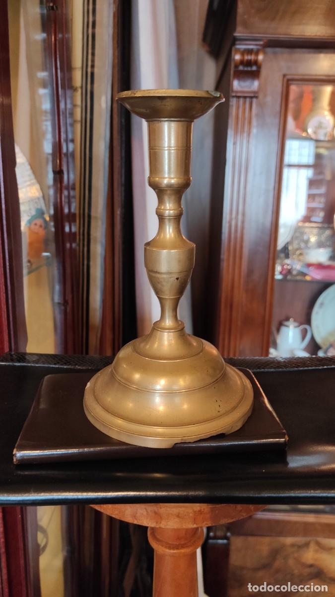 Antig&uuml;edades: CANDELABRO DE BRONCE ANTIGUO - Foto 8