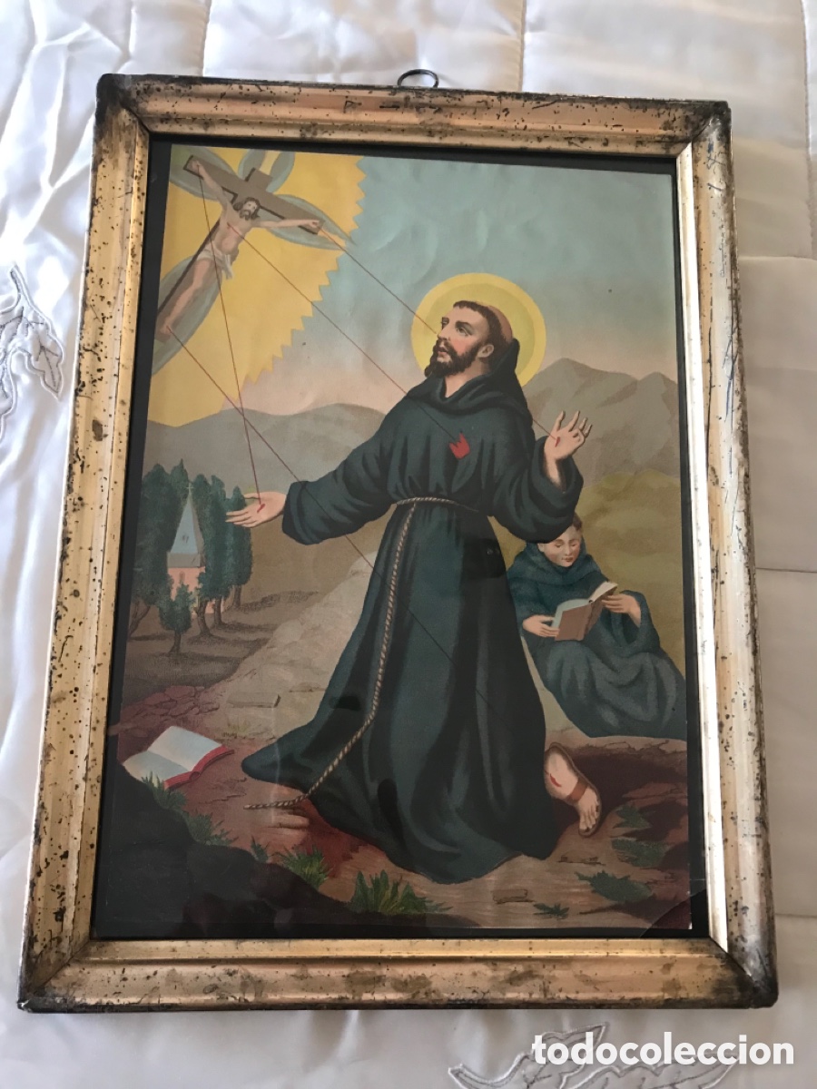 Antig&uuml;edades: Antiguo marco dorado - Foto 4