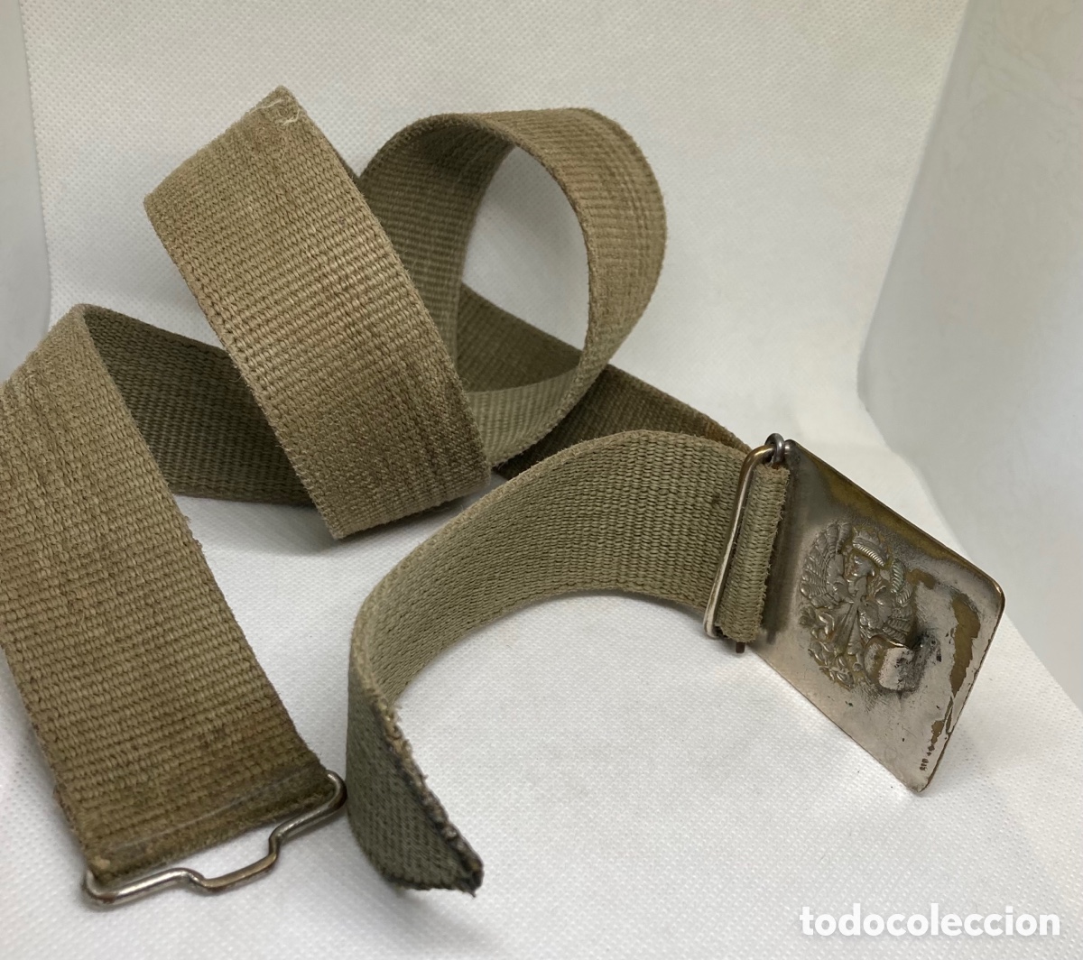 Antig&uuml;edades: CINTO DEL EJ&Eacute;RCITO ESPA&Ntilde;OL ANTIGUO - Foto 3