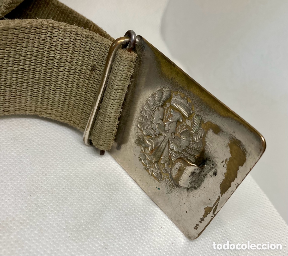 Antig&uuml;edades: CINTO DEL EJ&Eacute;RCITO ESPA&Ntilde;OL ANTIGUO - Foto 4