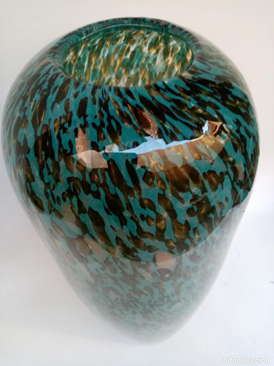 Antig&uuml;edades: jarron de cristal de murano- - Foto 2