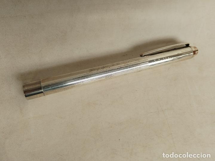 Antig&uuml;edades: linterna boligrafo de plata 925 - Foto 7