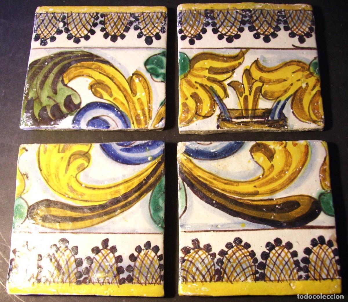 Antig&uuml;edades: CONJUNTO AZULEJOS XVI - Foto 2