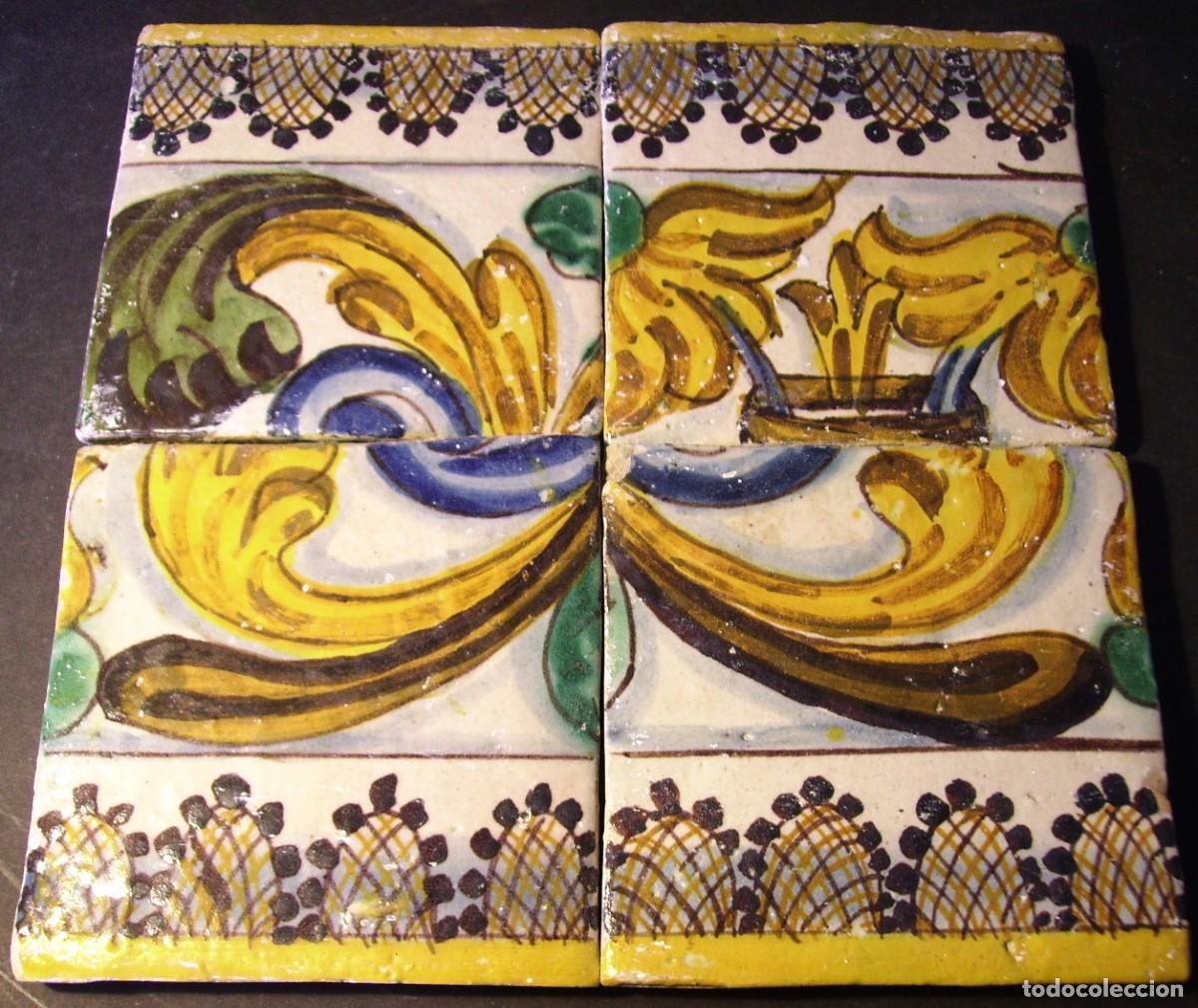 Antig&uuml;edades: CONJUNTO AZULEJOS XVI - Foto 3