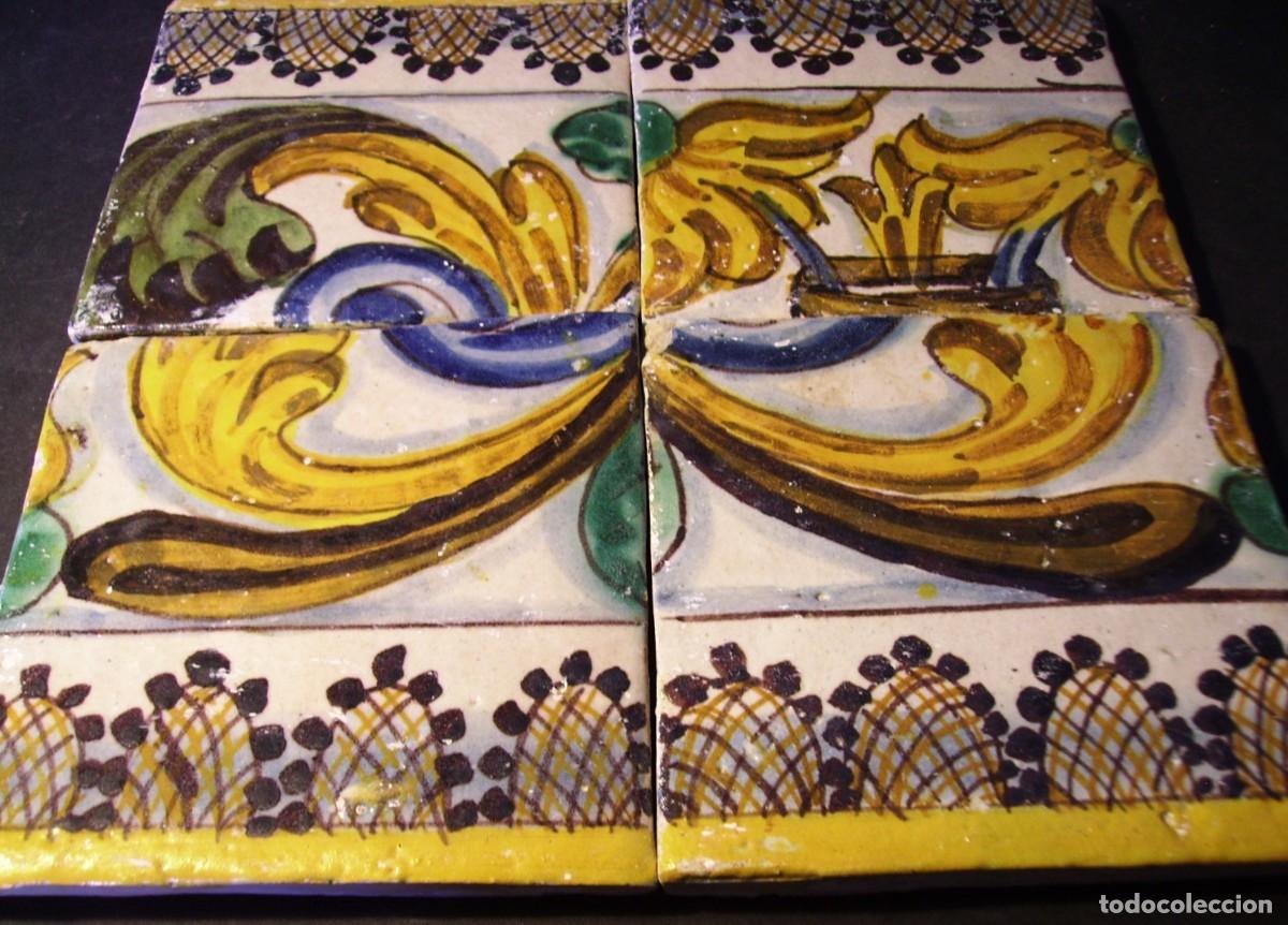 Antig&uuml;edades: CONJUNTO AZULEJOS XVI - Foto 4