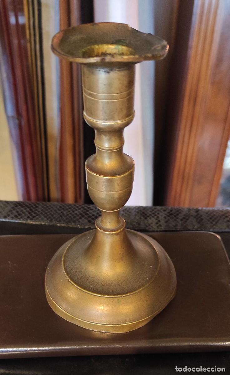 Antig&uuml;edades: CANDELABRO DE BRONCE ANTIGUO - Foto 3