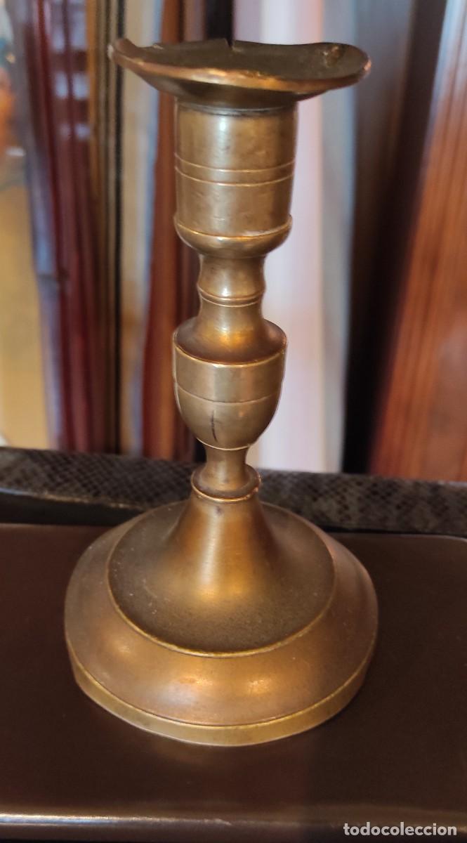 Antig&uuml;edades: CANDELABRO DE BRONCE ANTIGUO - Foto 5