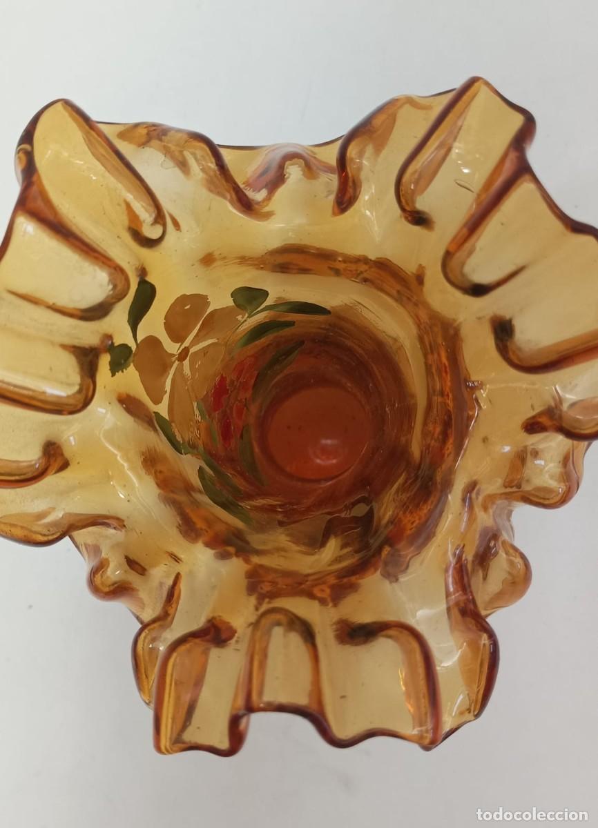 Antig&uuml;edades: FLORERO ANTIGUO DE CRISTAL SOPLADO - Foto 6