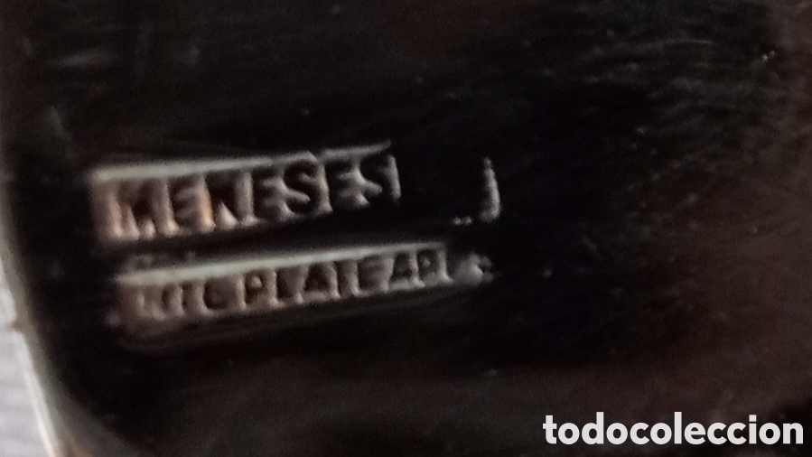 Antig&uuml;edades: 3 Bandejas en forma de hoja Meneses plata - Foto 5