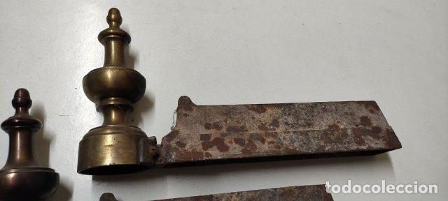 Antig&uuml;edades: ANTIGUA PAREJAS DE MORILLOS DE CHIMENEA - Foto 7