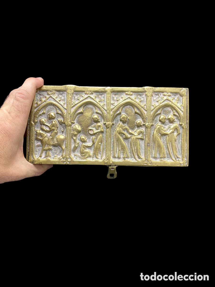 Antig&uuml;edades: Caja en bronce con motivos Goticos - Foto 8