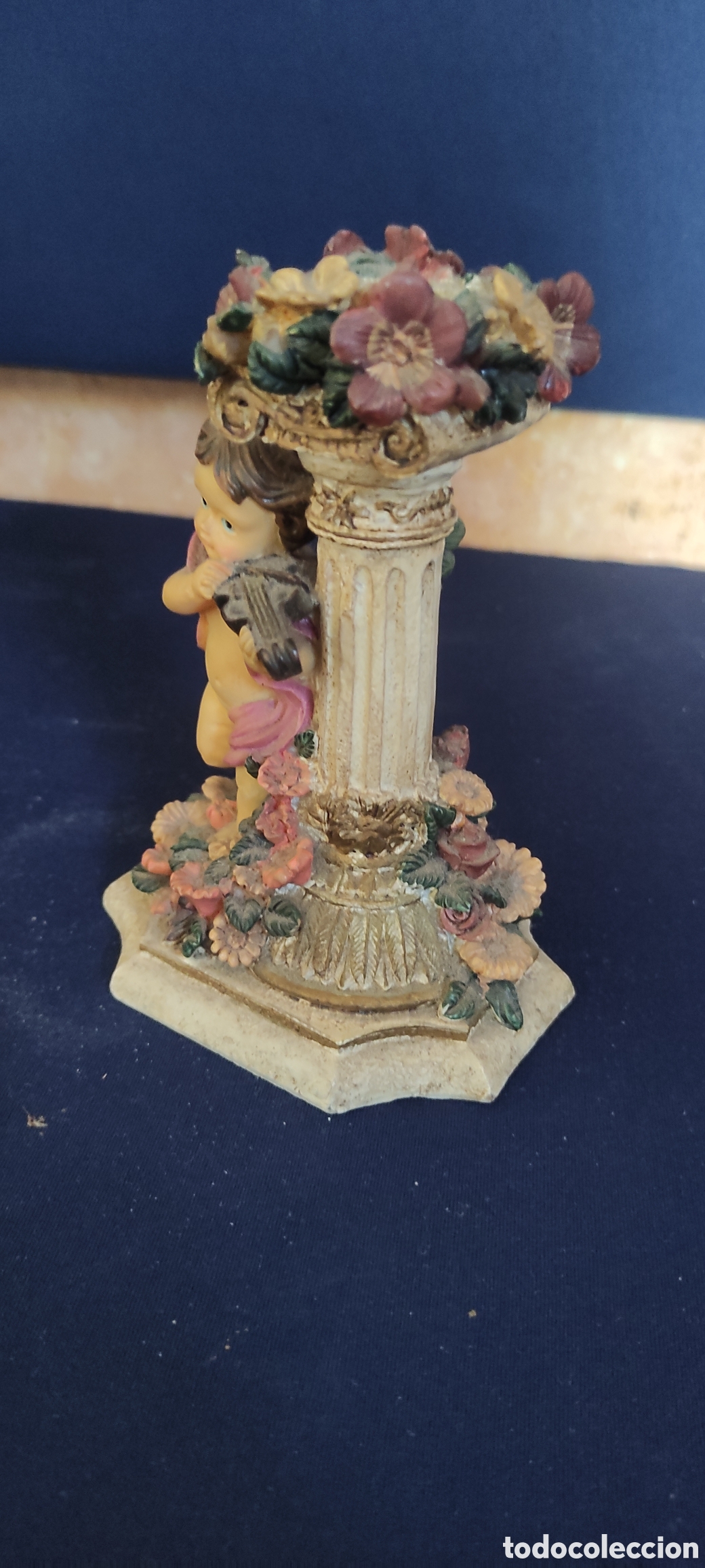 Antig&uuml;edades: FIGURA PORTA VELAS QUERIBIN - Foto 2