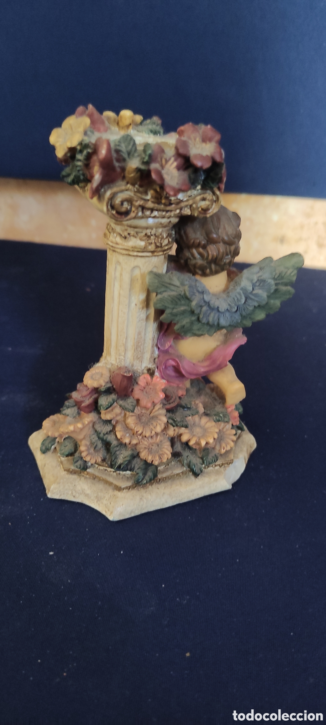 Antig&uuml;edades: FIGURA PORTA VELAS QUERIBIN - Foto 3