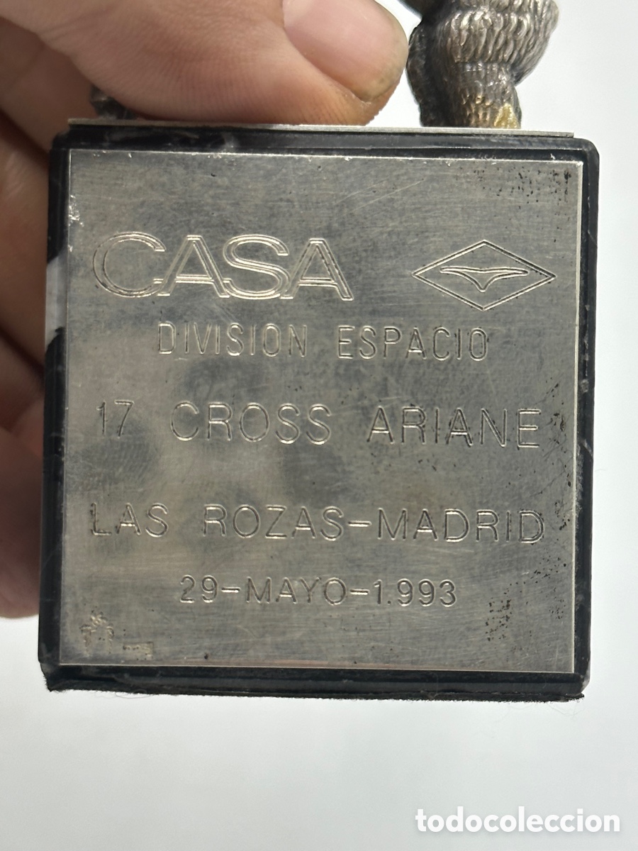 Antig&uuml;edades: * Cohete y oso en plata, misi&oacute;n espacial Ariane - Foto 8