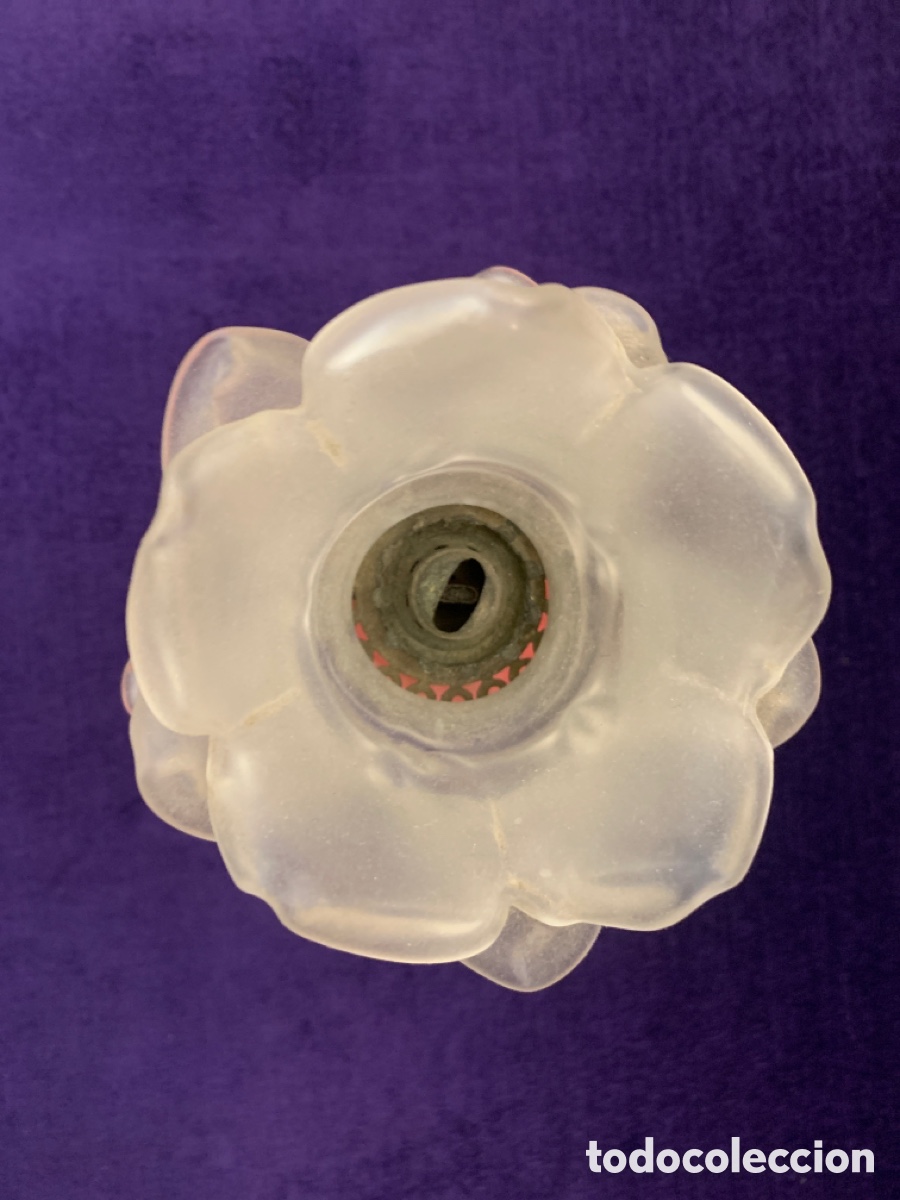 Antig&uuml;edades: Peque&ntilde;o quinqu&eacute; Cristal Rosa - Foto 3