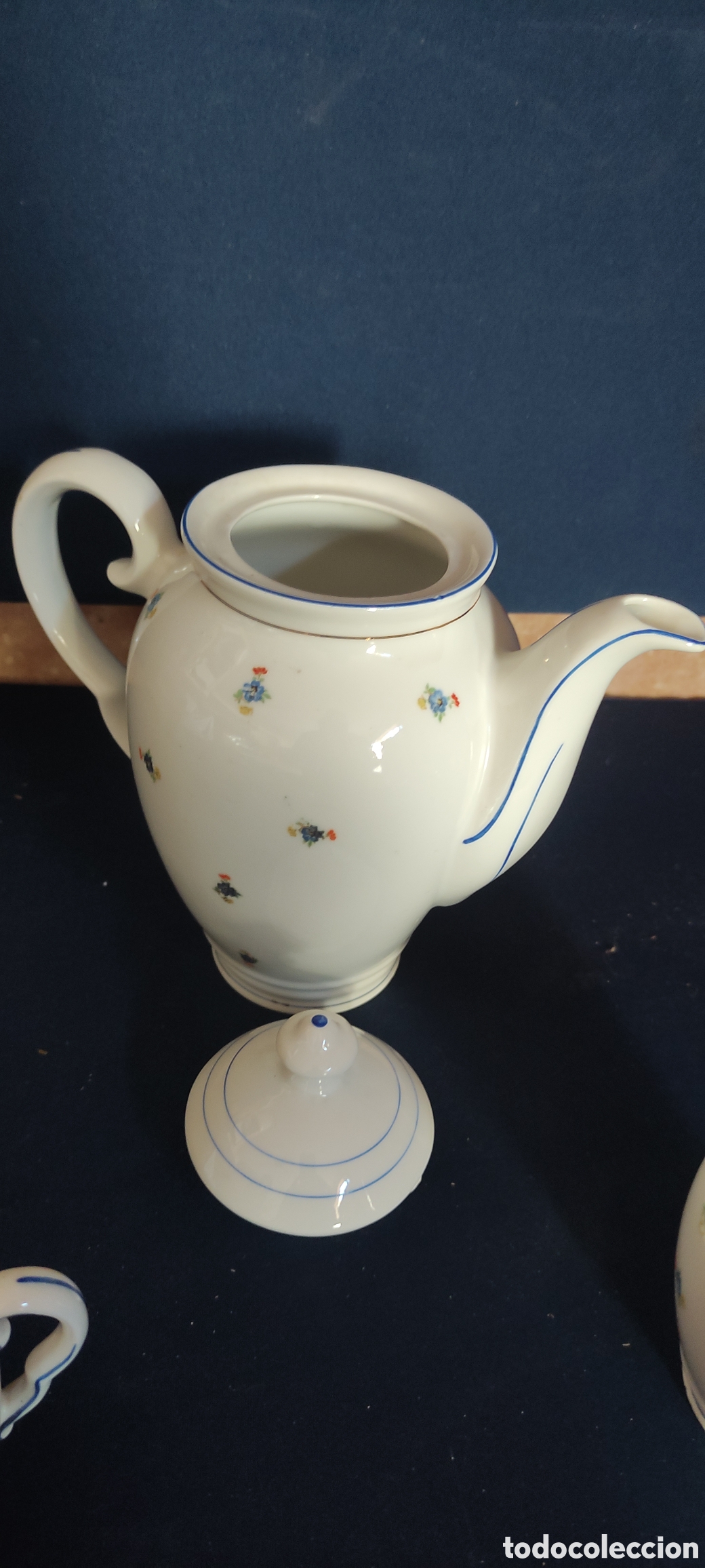 Antig&uuml;edades: JUEGO DE CAFE DE PORCELANA - Foto 7