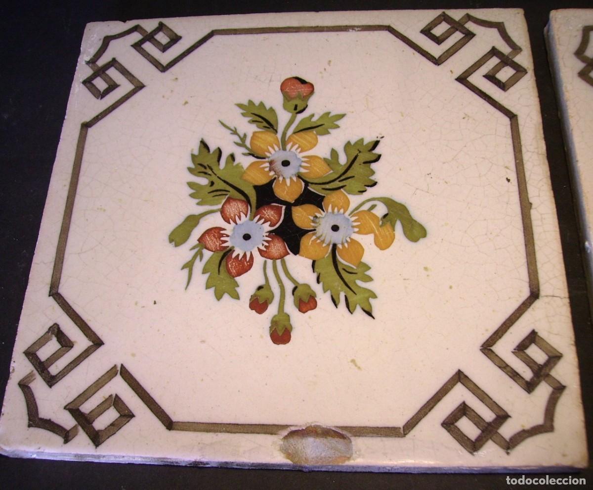 Antig&uuml;edades: CONJUNTO 2 AZULEJOS ANTIGUOS XIX - Foto 4