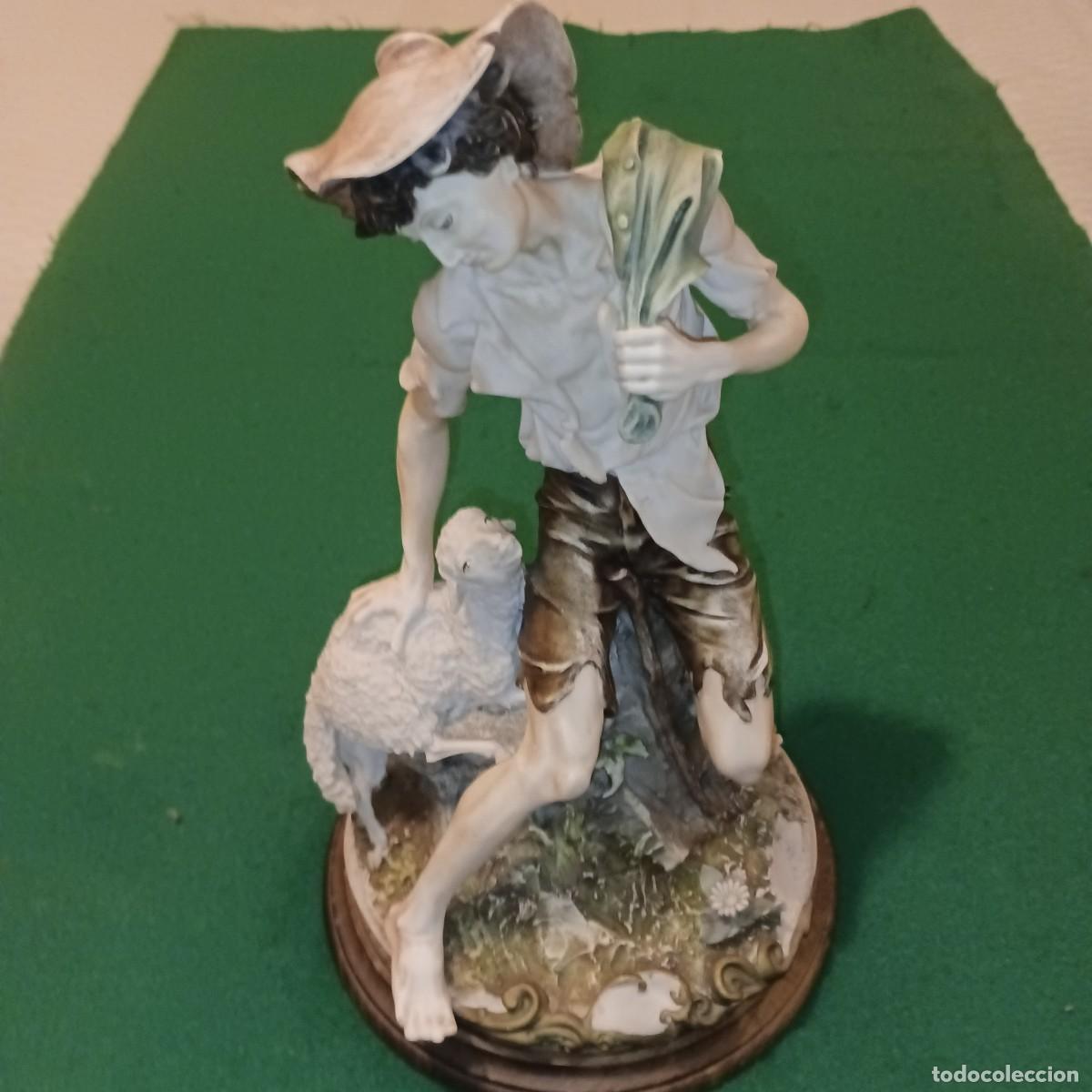 Antig&uuml;edades: CAPODIMONTE.PASTOR CON SU OVEJA ,GIUSEPPE ARMANI - Foto 1
