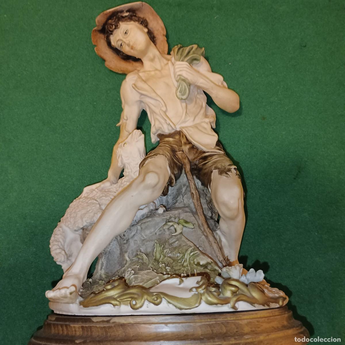 Antig&uuml;edades: CAPODIMONTE.PASTOR CON SU OVEJA ,GIUSEPPE ARMANI - Foto 2