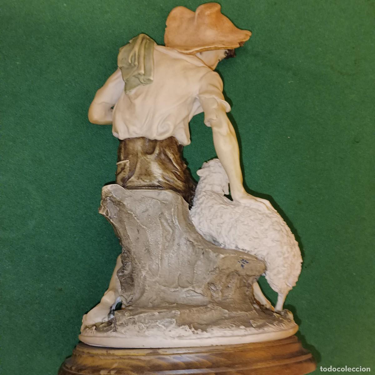Antig&uuml;edades: CAPODIMONTE.PASTOR CON SU OVEJA ,GIUSEPPE ARMANI - Foto 5