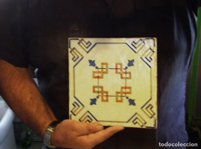 Antig&uuml;edades: CONJUNTO 4 AZULEJOS ANTIGUOS XIX - Foto 14