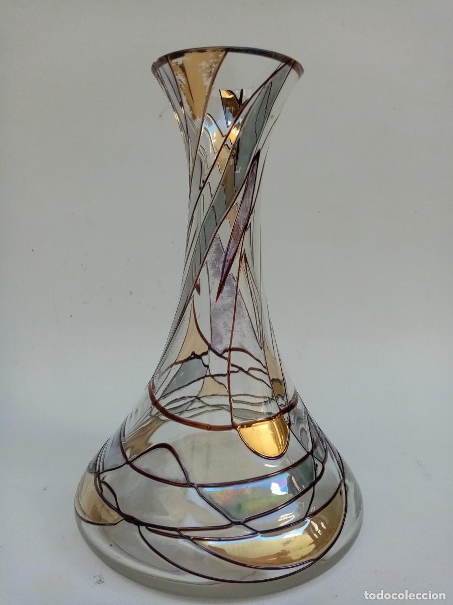 Antig&uuml;edades: jarron de cristal austriaco- - Foto 2