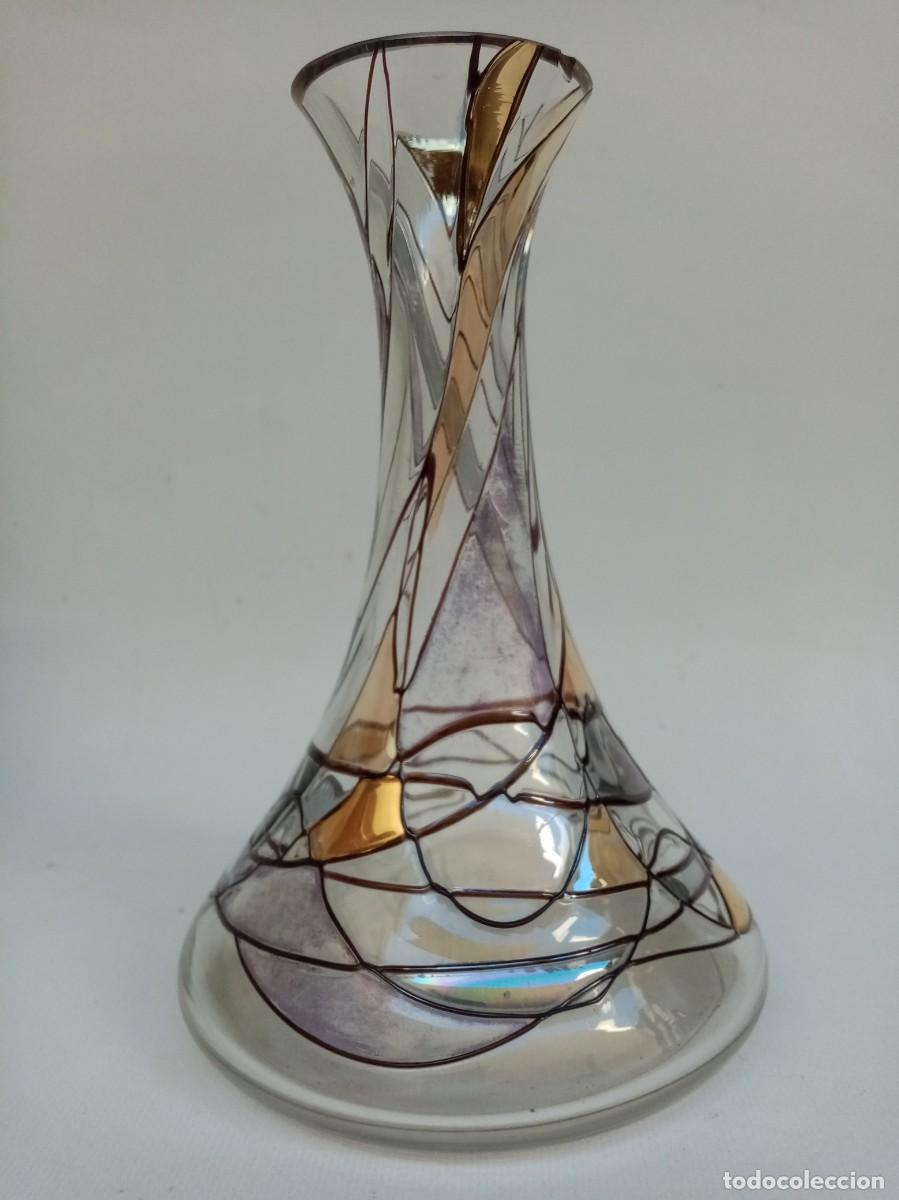 Antig&uuml;edades: jarron de cristal austriaco- - Foto 3