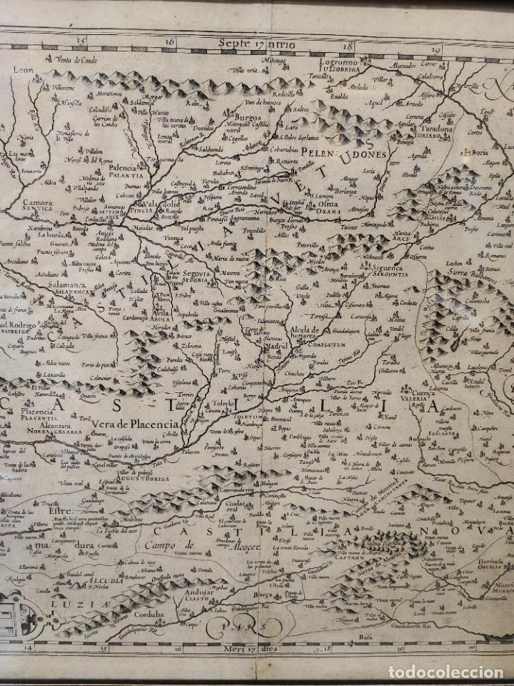 Antig&uuml;edades: ANTIGUO Y ORIGINAL MAPA DE CASTILLA, A&Ntilde;O 1606 - Foto 5
