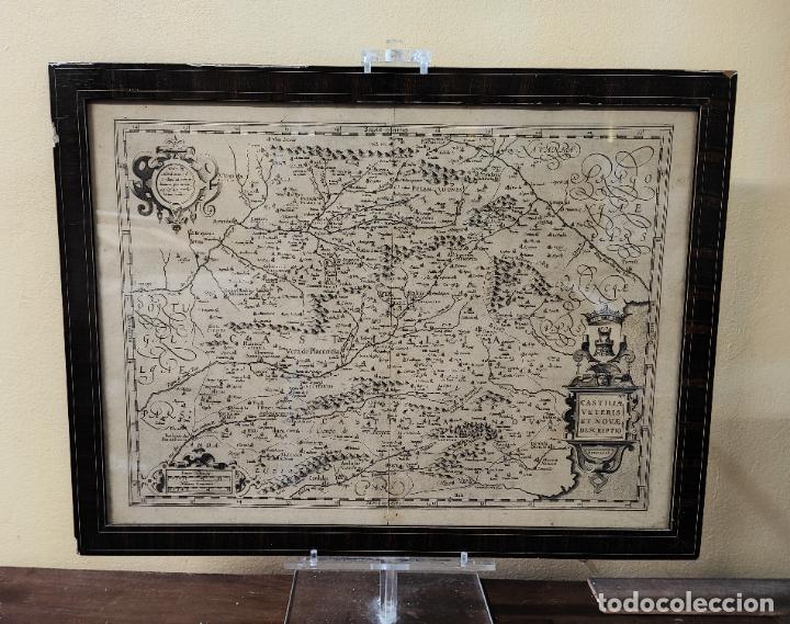 Antig&uuml;edades: ANTIGUO Y ORIGINAL MAPA DE CASTILLA, A&Ntilde;O 1606 - Foto 8