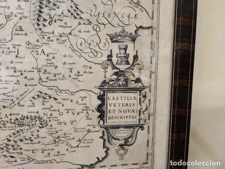 Antig&uuml;edades: ANTIGUO Y ORIGINAL MAPA DE CASTILLA, A&Ntilde;O 1606 - Foto 9