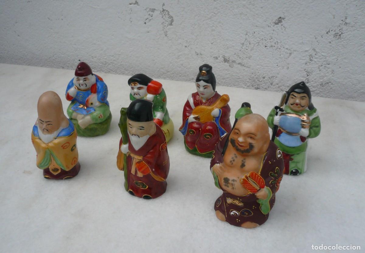 Antig&uuml;edades: SIETE DIOSES DE LA FORTUNA. CONJUNTO COMPLETO - Foto 7