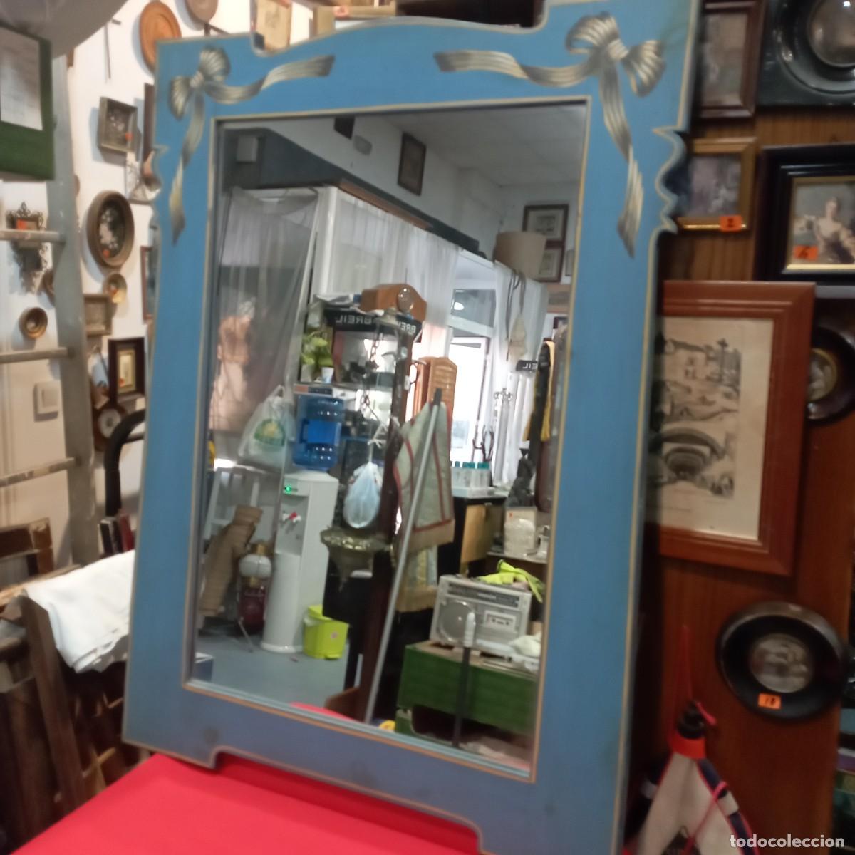 Antig&uuml;edades: espejo de madera policromada - Foto 2