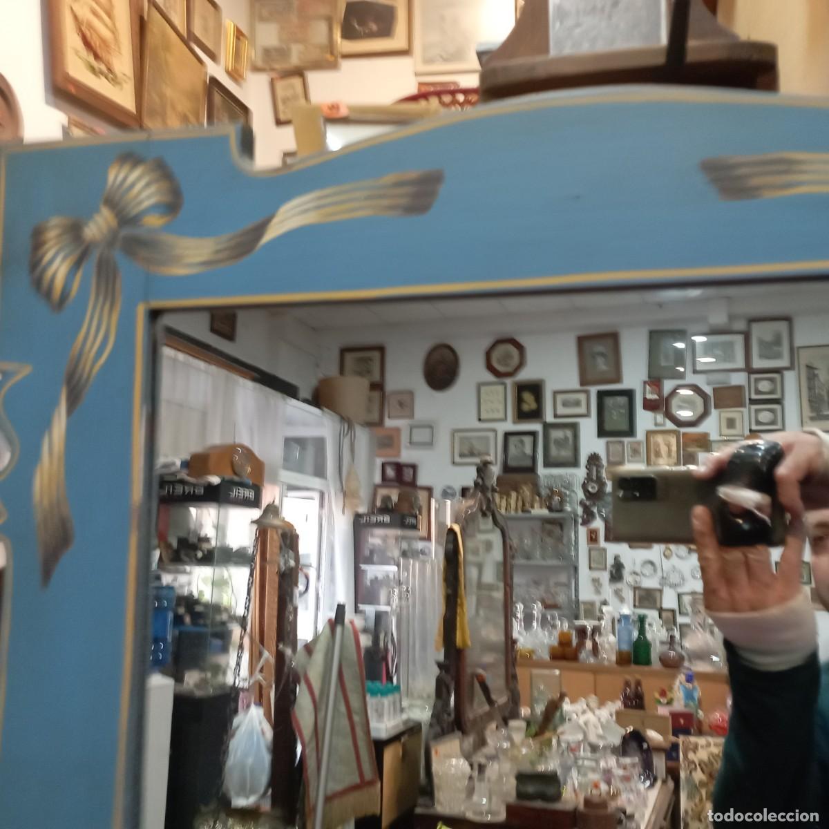 Antig&uuml;edades: espejo de madera policromada - Foto 4