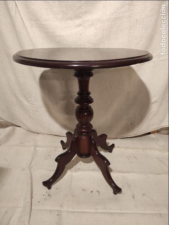 Antig&uuml;edades: mESA VELADO DE CAOBA - Foto 4