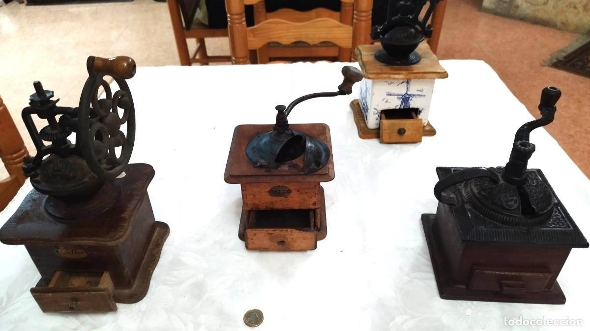 Antig&uuml;edades: 4 molinillos de caf&eacute; antiguos - Foto 5