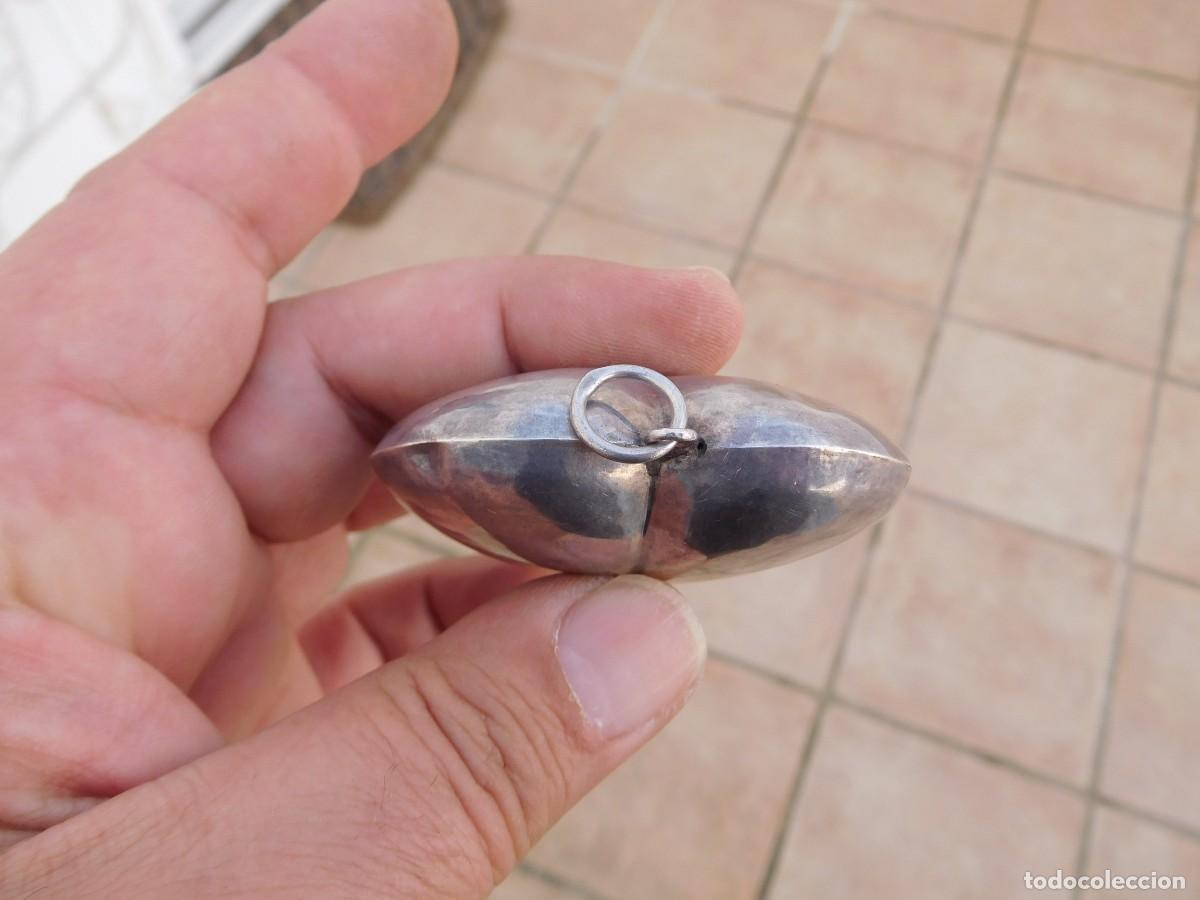 Antig&uuml;edades: Ex Voto antiguo coraz&oacute;n de plata - Foto 4