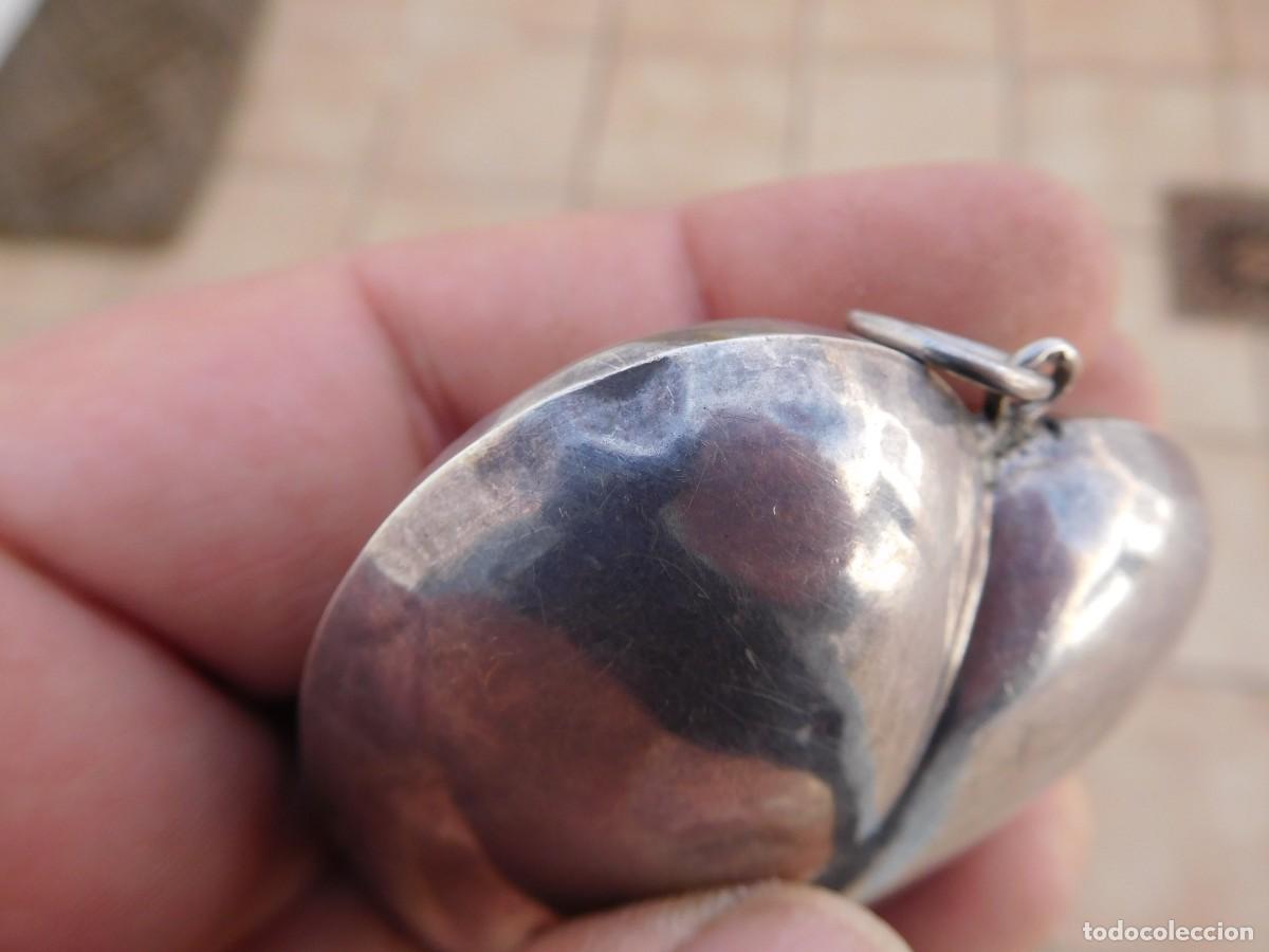 Antig&uuml;edades: Ex Voto antiguo coraz&oacute;n de plata - Foto 9