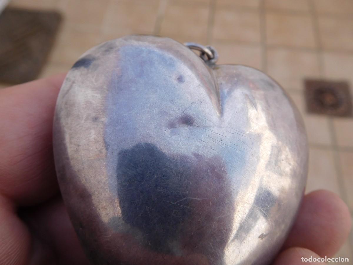 Antig&uuml;edades: Ex Voto antiguo coraz&oacute;n de plata - Foto 10