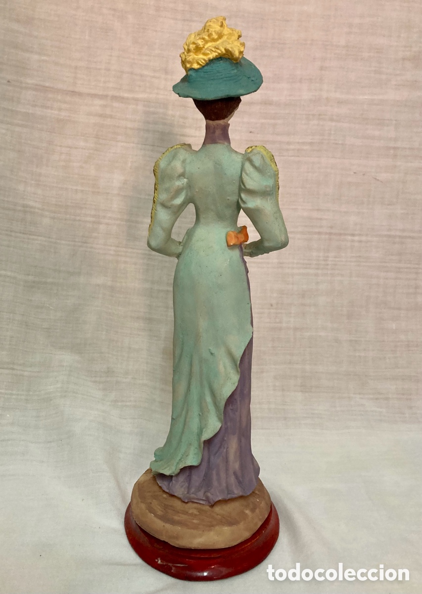 Antig&uuml;edades: FIGURA &ldquo; Se&ntilde;ora de &eacute;poca &ldquo; , pintada a mano - Foto 5