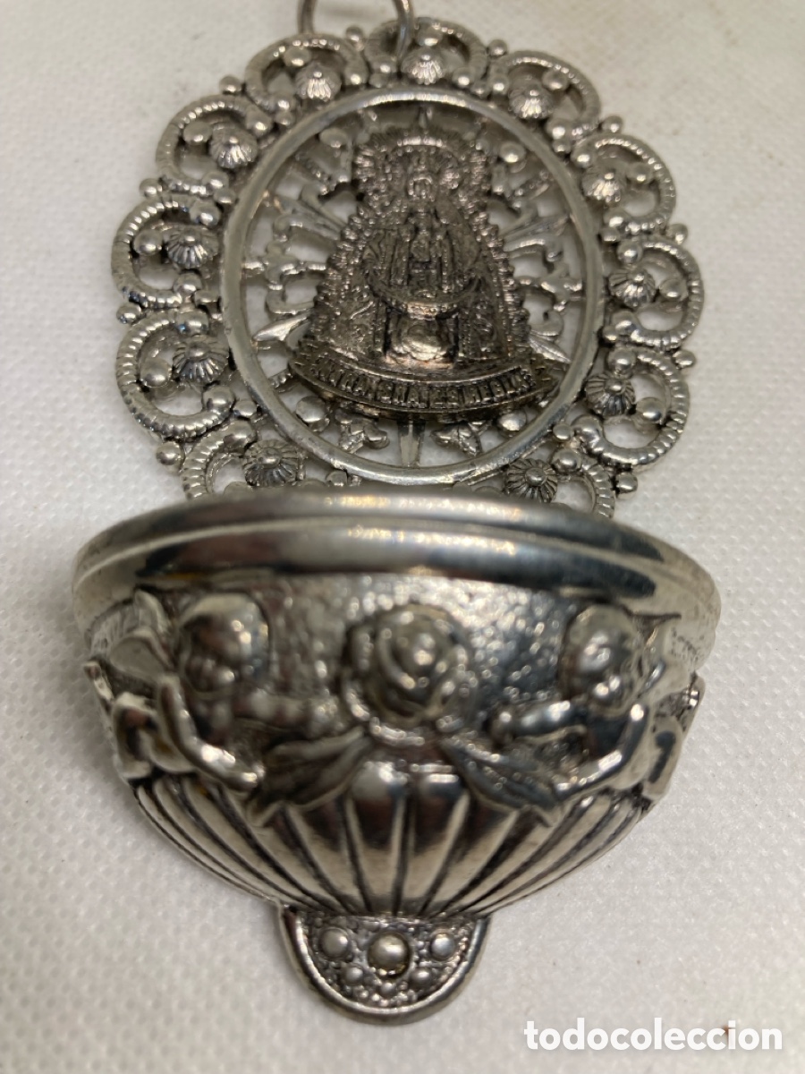 Antig&uuml;edades: BENDITERA VIRGEN, MET&Aacute;LICA - Foto 3