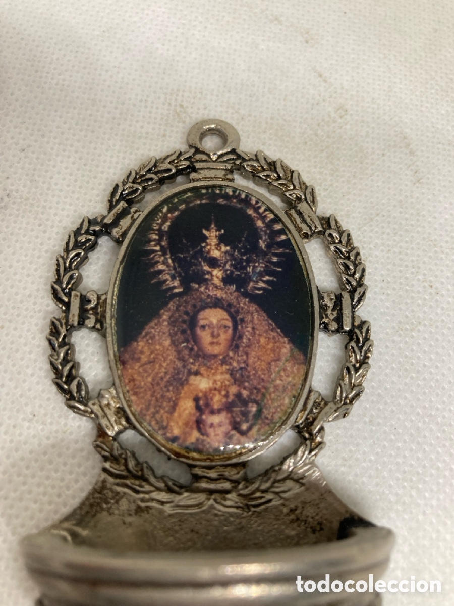 Antig&uuml;edades: BENDITERA LA VIRGEN MET&Aacute;LICA - Foto 2