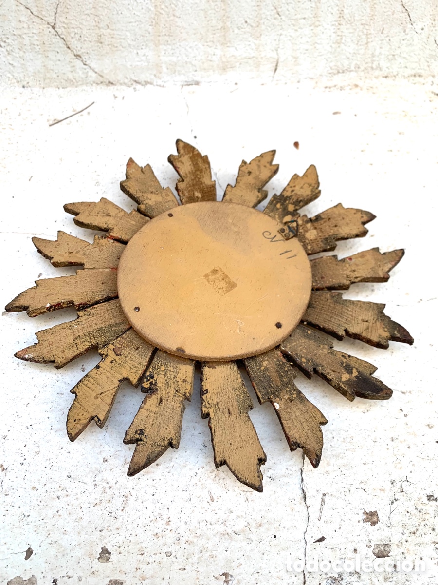 Antig&uuml;edades: ESPEJO SOL MADERA - Foto 11